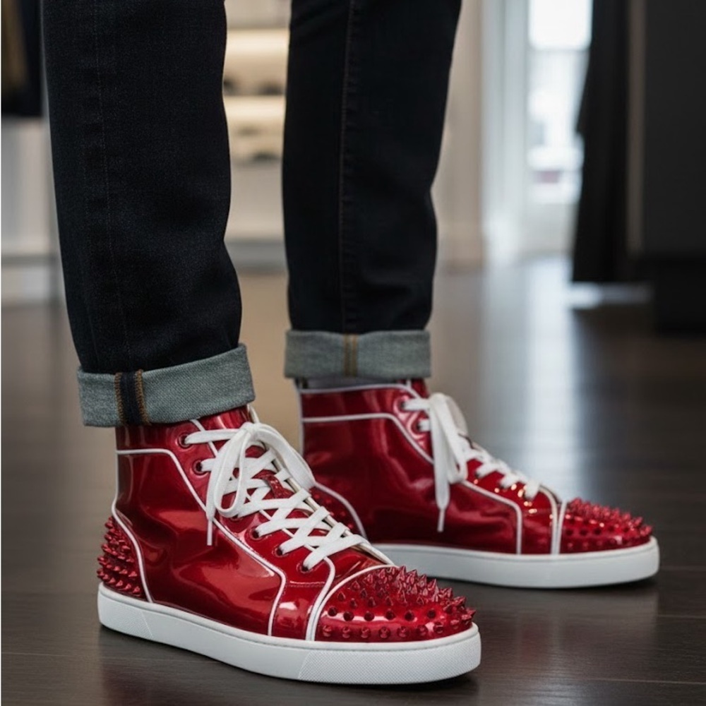 Christian Louboutin Lou Spikes 2 Flat